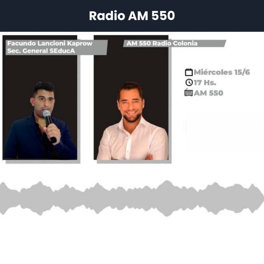 Facundo Lancioni Kaprow_radio AM 550 Radio Colonia