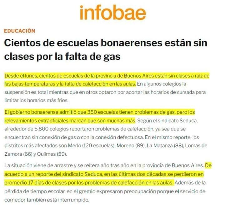 Facundo Lancioni Kaprow_Infobae Escuelas sin gas