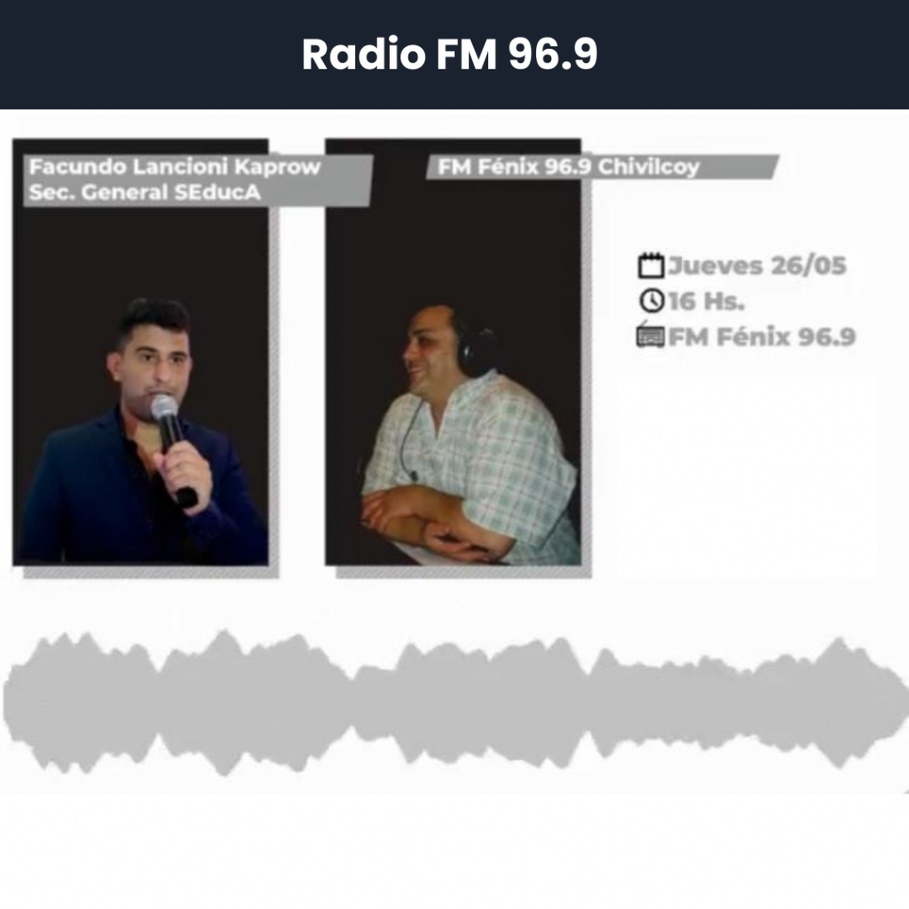 Facundo Lancioni Kaprow_Radio FM 96.9 Fenix